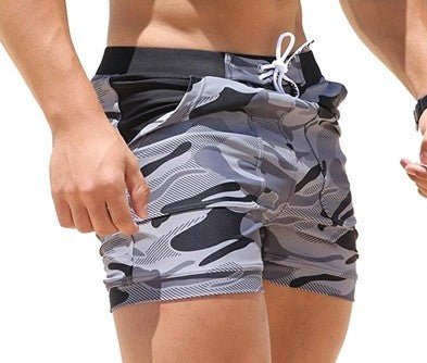 Men's Camouflage Swim Shorts – Cotton-Polyester Blend