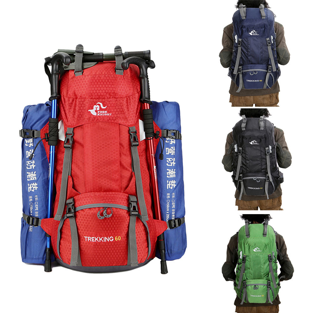 Free Knight 60L Outdoor Hiking Backpack with Rain Cover