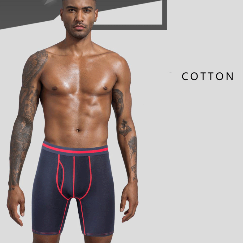 Men's Cotton Boxer Underwear for Sports (Europe & America)