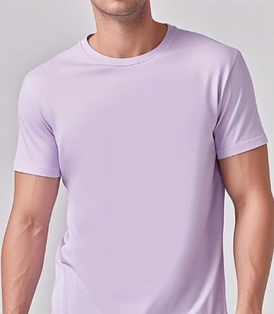 Solid Casual Crewneck T-Shirt — Loose Fit Pure Cotton | Men's Everyday Tee