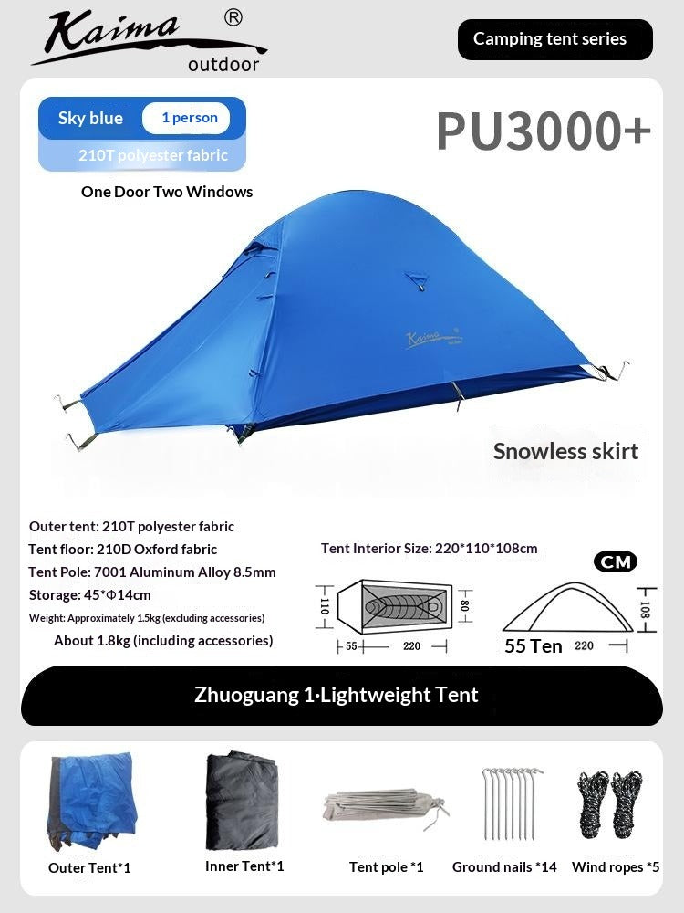 Waterproof Windproof Camping Tent for 1-2 People
