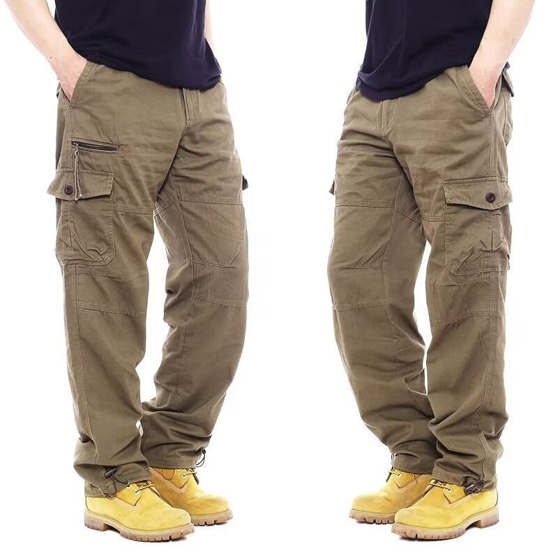 Loose-Fitting Jogger Pants with Straight Leg and Pockets