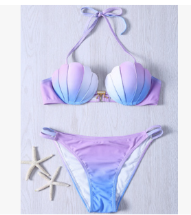 Women’s Pastel Shell Bikini Set