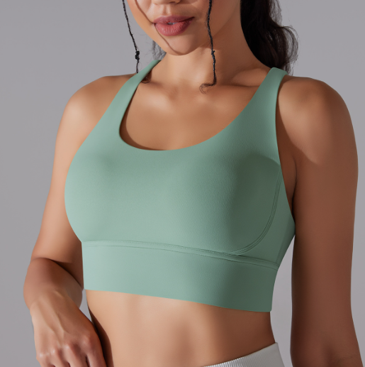Criss Cross High-Impact Sports Bra for Women - Workout Support Bra