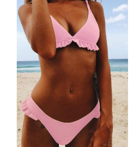Women's Ruffle-Trim Two-Piece Bikini Set