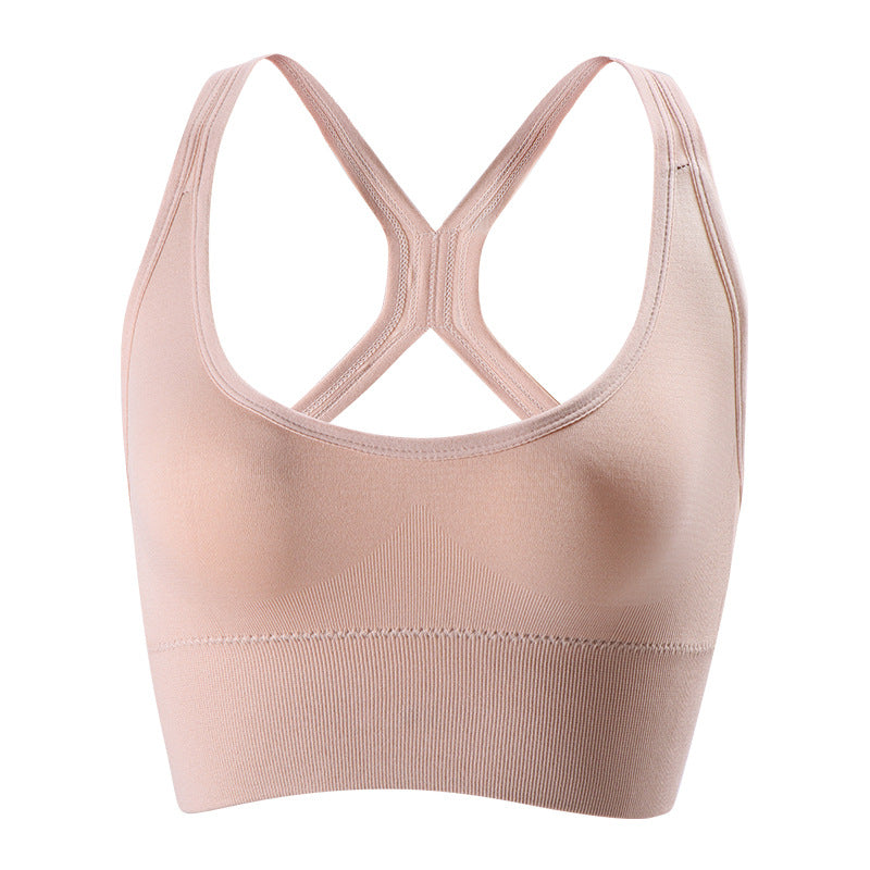 Women's Padded Sports Bra with Built-in Padding