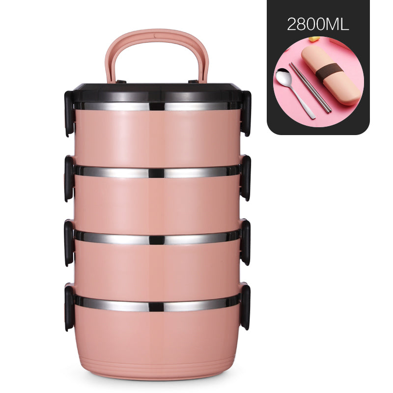 Portable Stainless Steel Insulated Lunch Box for One