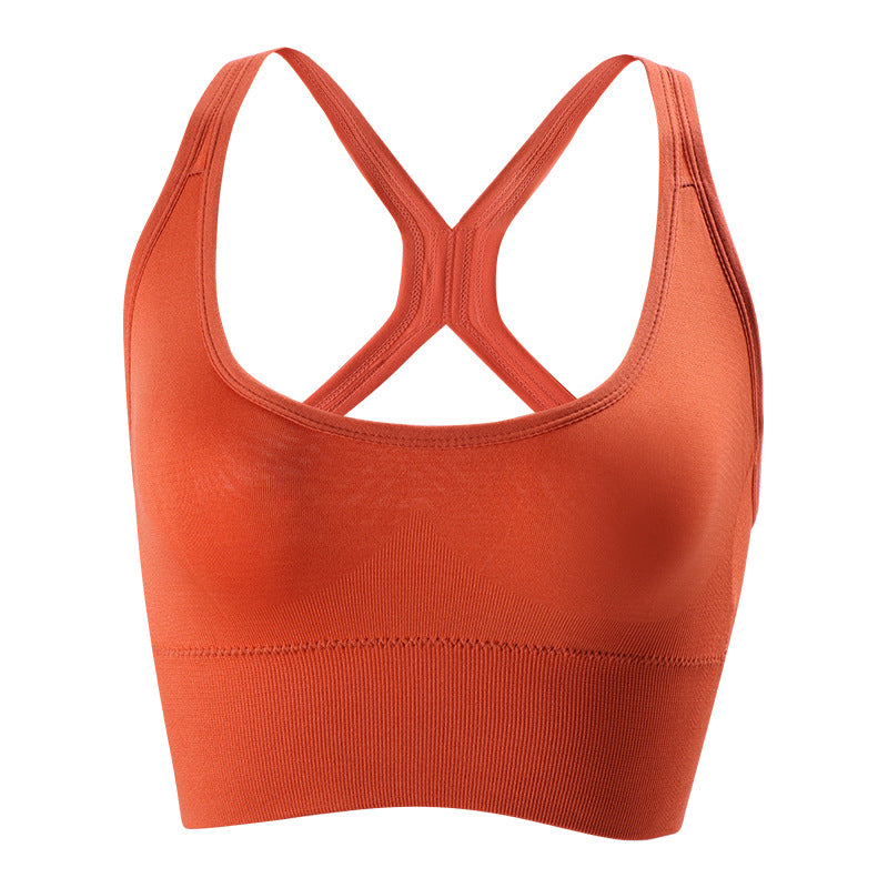 Women's Padded Sports Bra with Built-in Padding