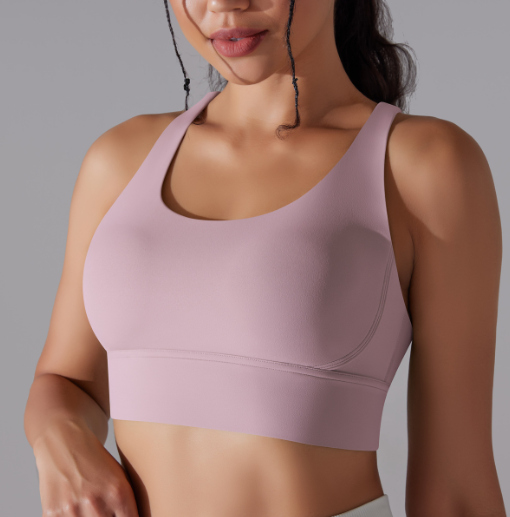 Criss Cross High-Impact Sports Bra for Women - Workout Support Bra