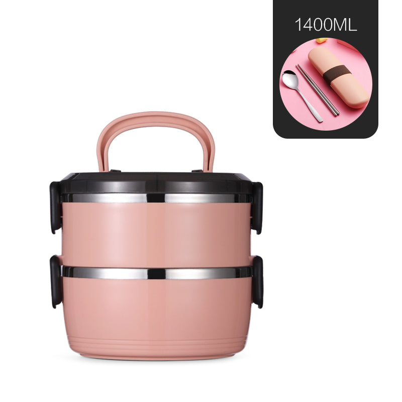 Portable Stainless Steel Insulated Lunch Box for One