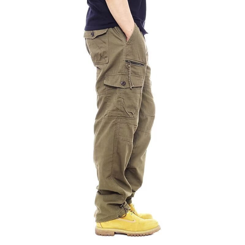 Loose-Fitting Jogger Pants with Straight Leg and Pockets