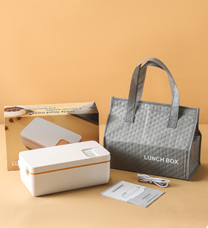 Electric Heated Lunch Box XL — Cordless Self-Heating with Keep Warm & Stainless Steel Inner