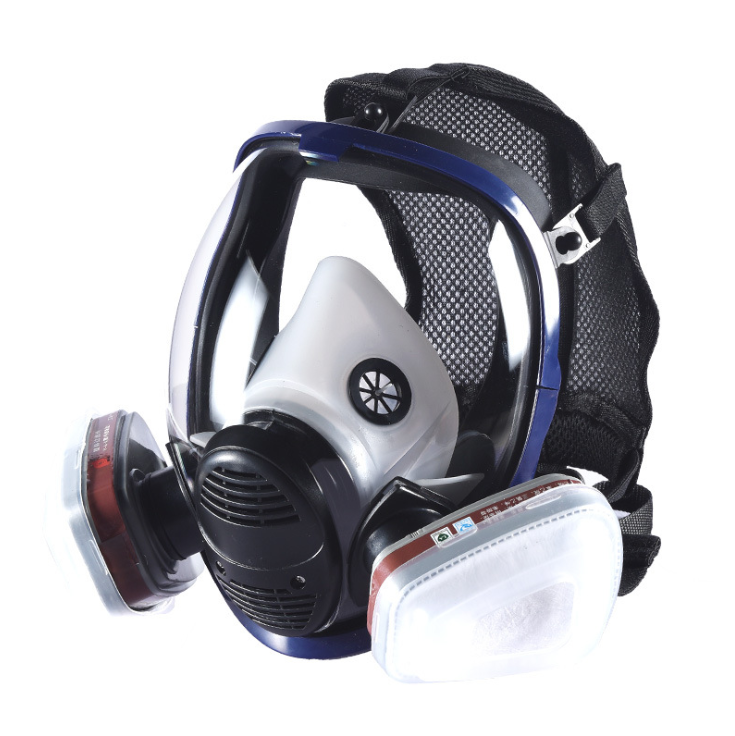 Full Face Gas Mask with Silicone, Wide Field of View