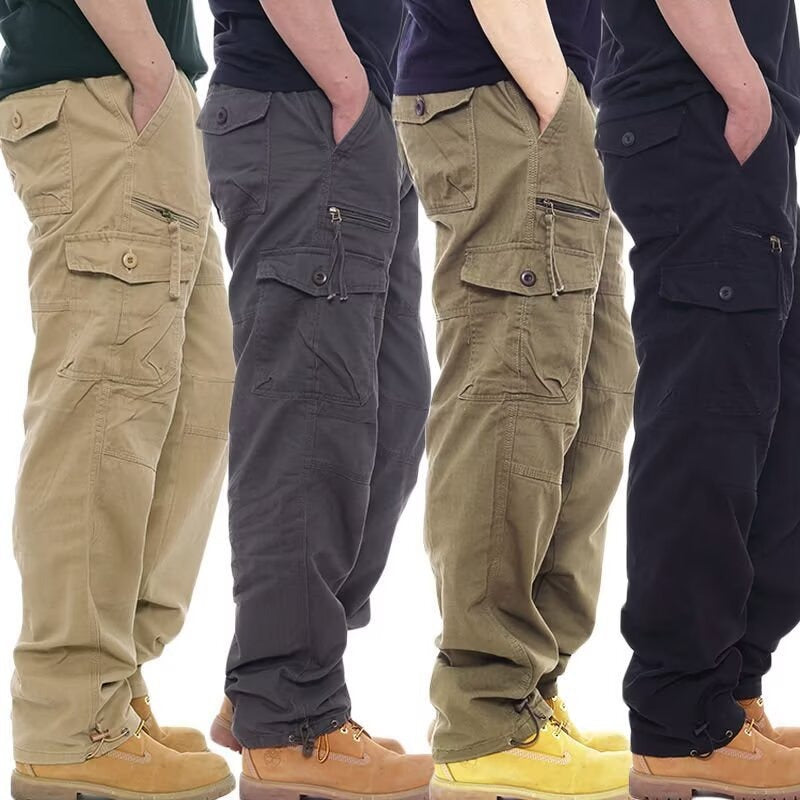 Loose-Fitting Jogger Pants with Straight Leg and Pockets