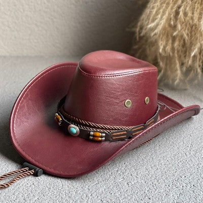 Tibetan Jazz Denim Hat for Outdoor Sun Protection