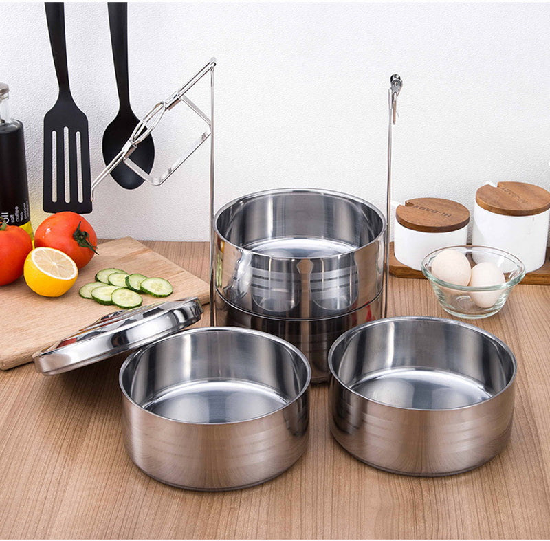 Stainless Steel Double-Layer Insulated Lunch Box