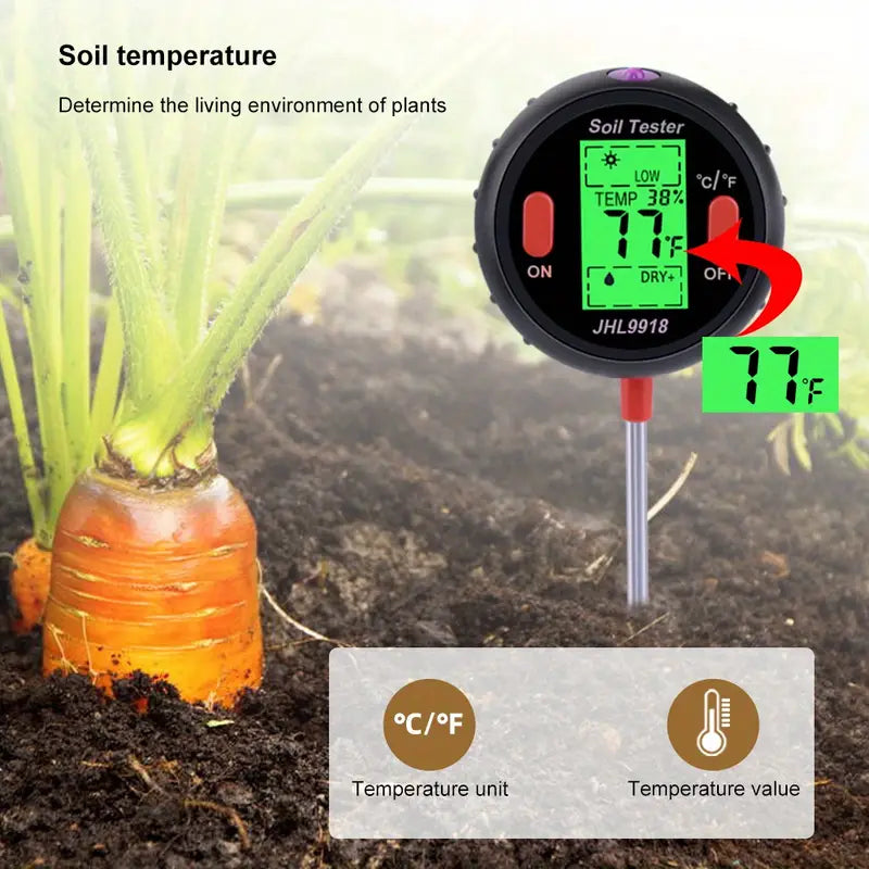 5-in-1 Soil pH Water Moisture Meter for Plants