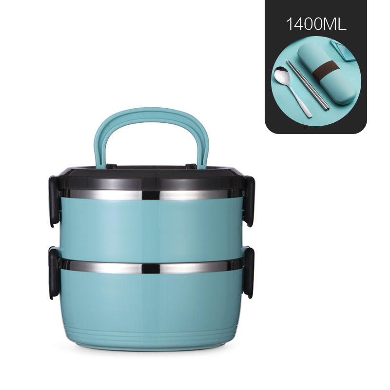 Portable Stainless Steel Insulated Lunch Box for One