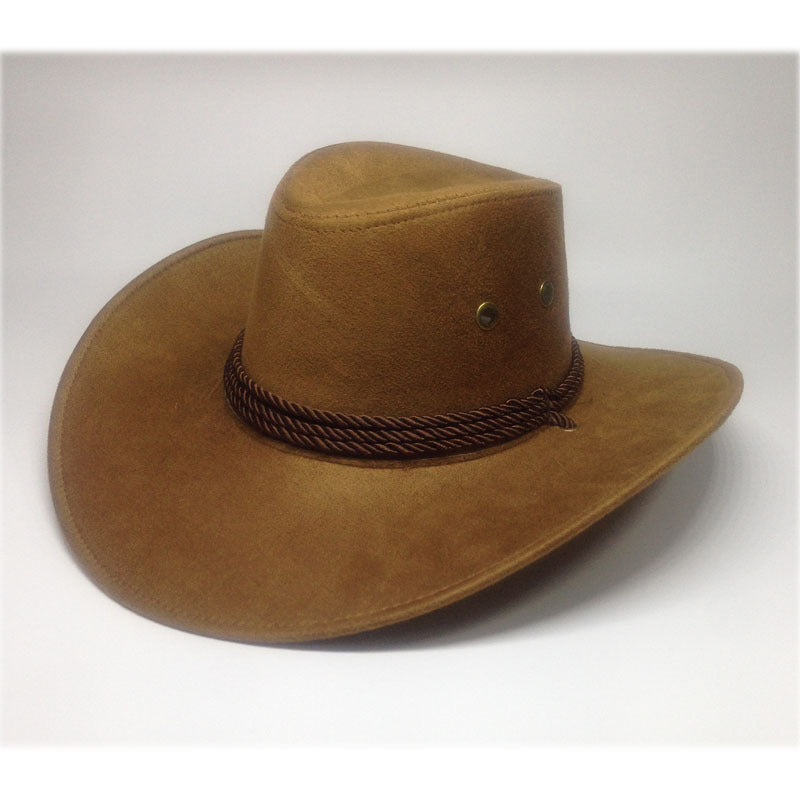 Western Denim Suede Outdoor Sun Visor Hat