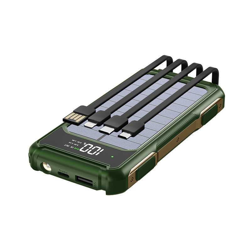 Solar Power Bank with Type C Fast Charging — 20000mAh Solar Charging | Outdoor & Travel