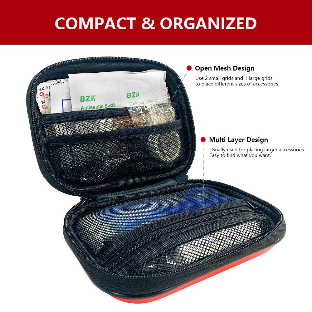 Compact First Aid Bag & 90-Piece Kit