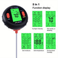 5-in-1 Soil pH Water Moisture Meter for Plants