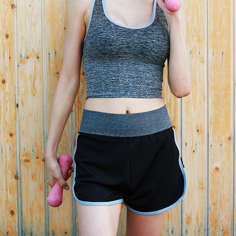 Women's Summer Yoga Shorts - Quick-Dry & Black (3-in-1)