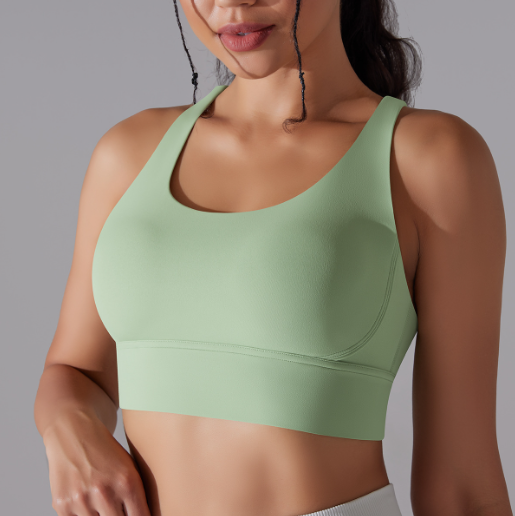 Criss Cross High-Impact Sports Bra for Women - Workout Support Bra