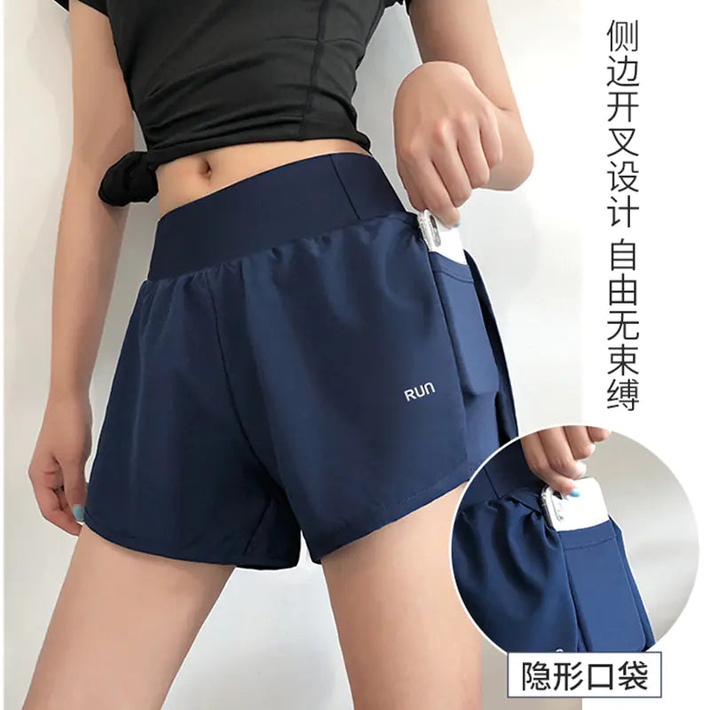 Women's Quick-Dry Running Shorts — High-Waist Loose Fit | Activewear