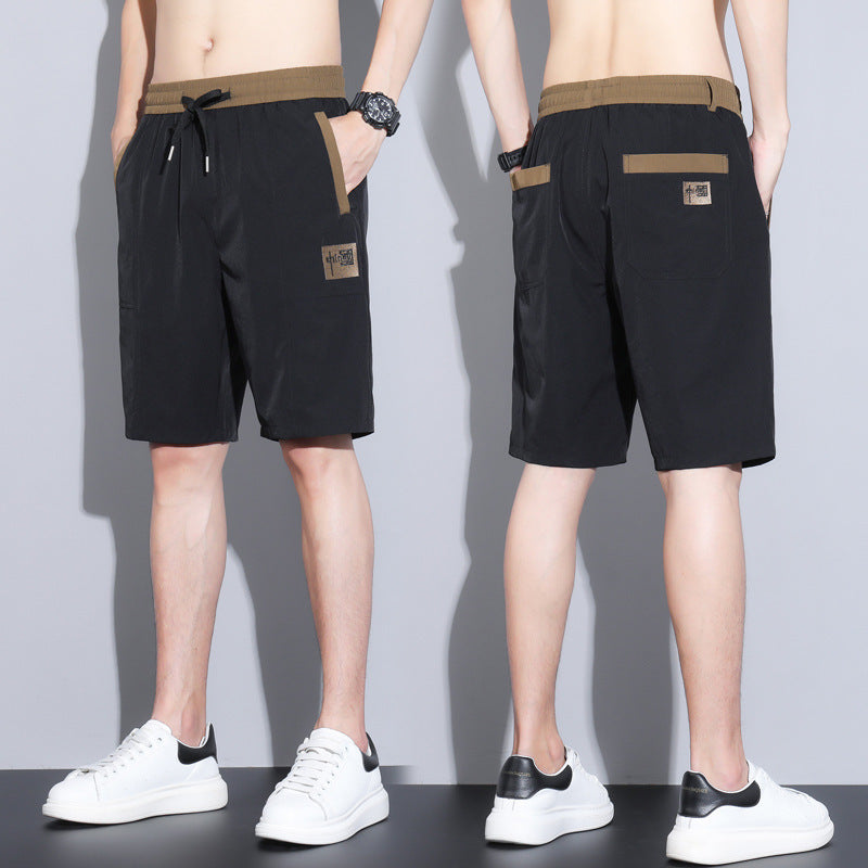 Men's Casual Sports Loose Ice Silk Quick Dry Shorts