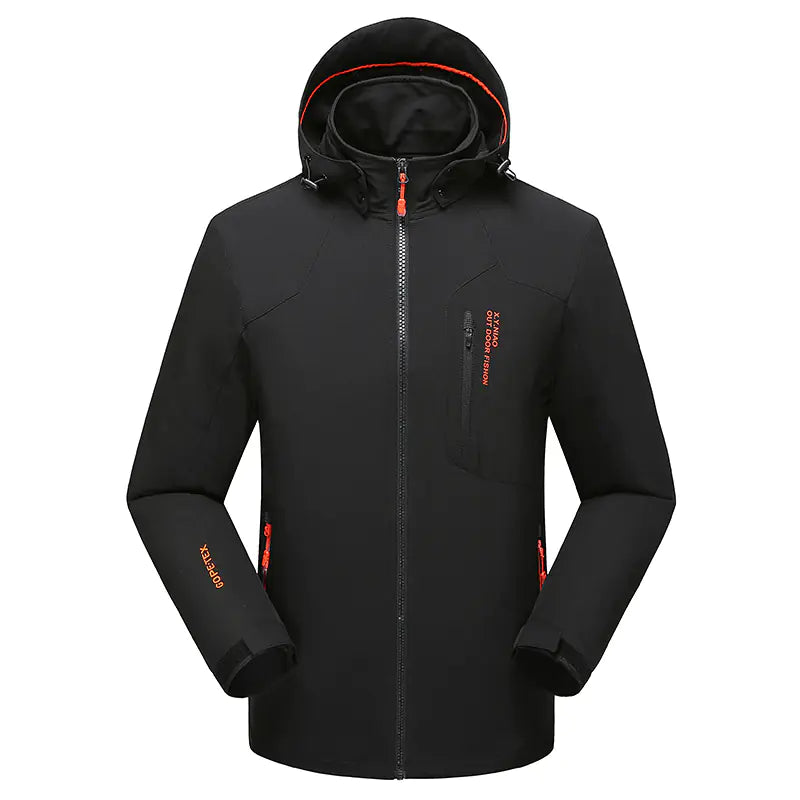 Men's Shark Skin Tactical Softshell Jacket - Waterproof Fleece-Lined Outdoor Jacket | Military Style