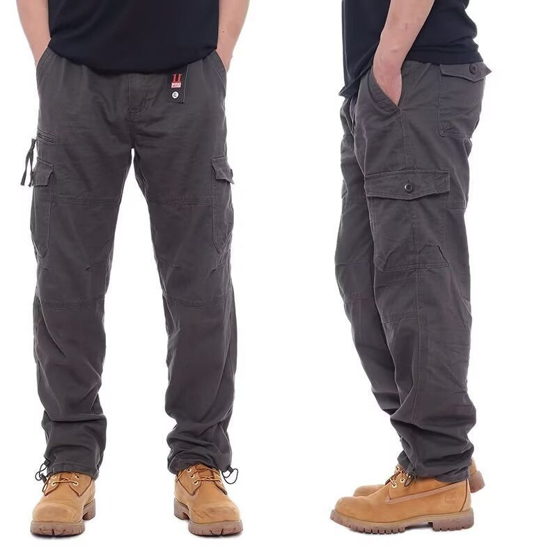 Loose-Fitting Jogger Pants with Straight Leg and Pockets