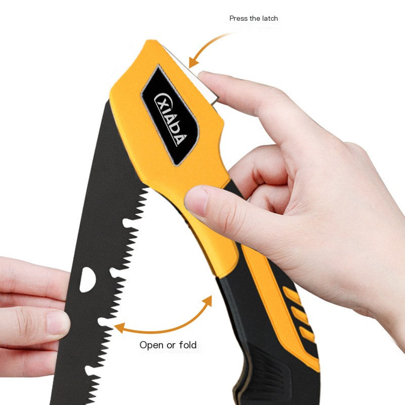 Folding Hand Saw for Woodworking and Outdoor Use