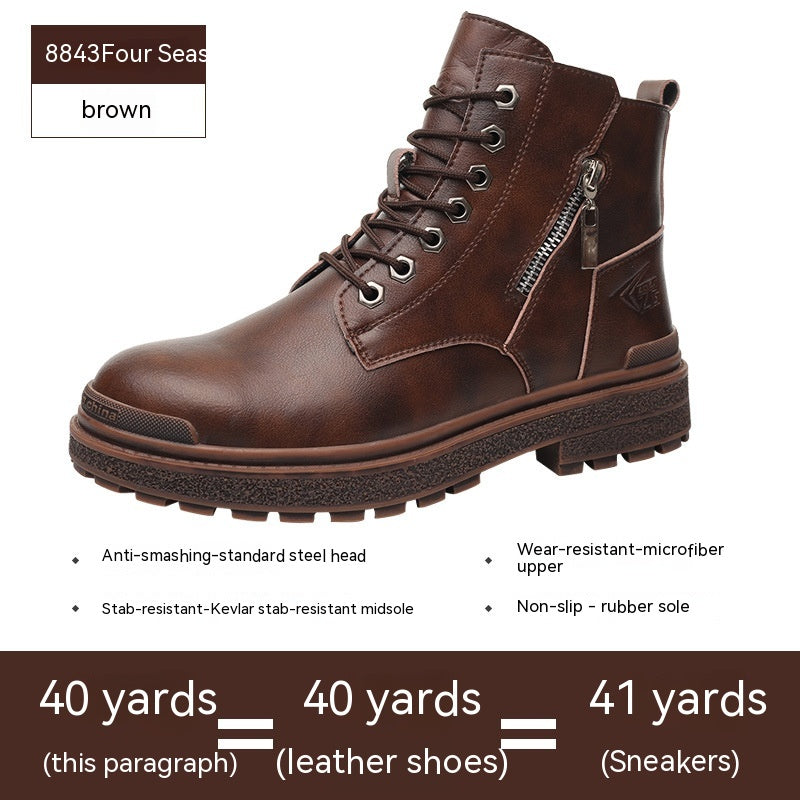 High-Top Anti-Impact Protective Work Shoes
