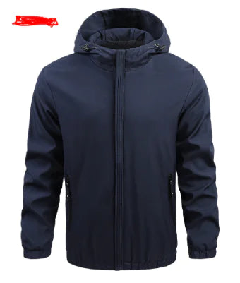 Men's Outdoor Waterproof Jacket - Windproof Hiking Rain Jacket | All-Weather Protection
