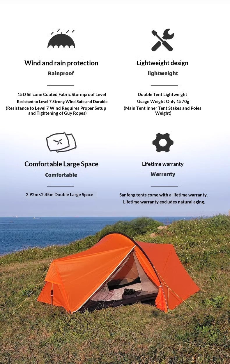 Lightweight Double Person Hiking Tent