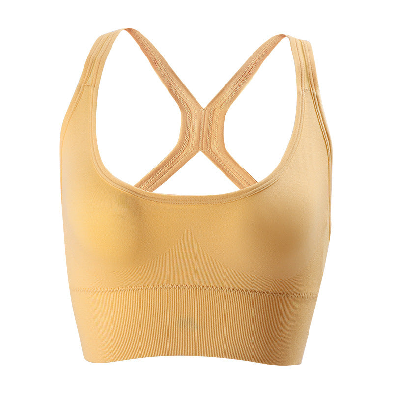 Women's Padded Sports Bra with Built-in Padding
