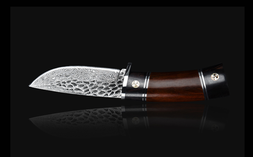 Damascus Steel Tactical Knife with High Hardness