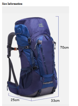 Men's Waterproof Outdoor Hiking Backpack