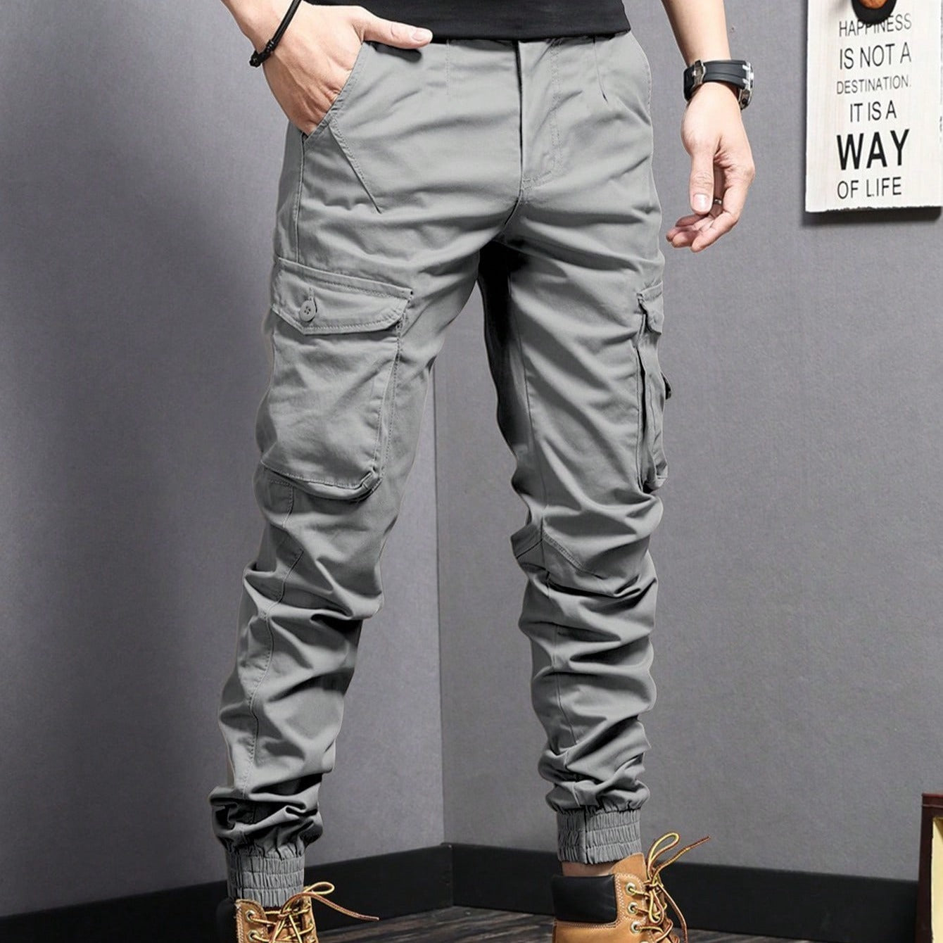 Men's Summer Casual Drawstring Work Pants