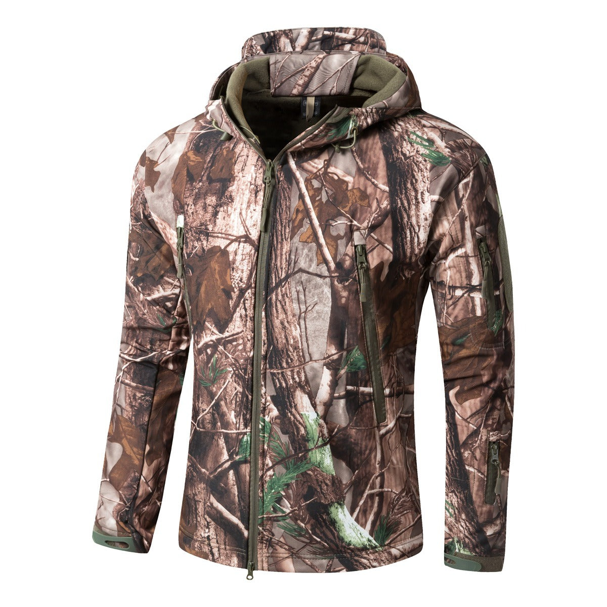Plus Size Soft Shell Windproof Jacket