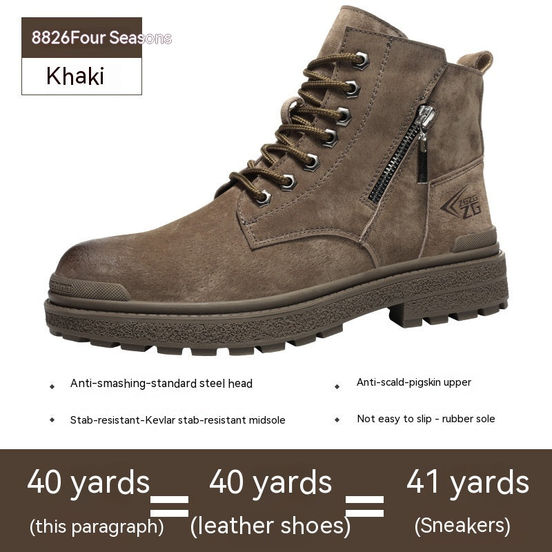 High-Top Anti-Impact Protective Work Shoes
