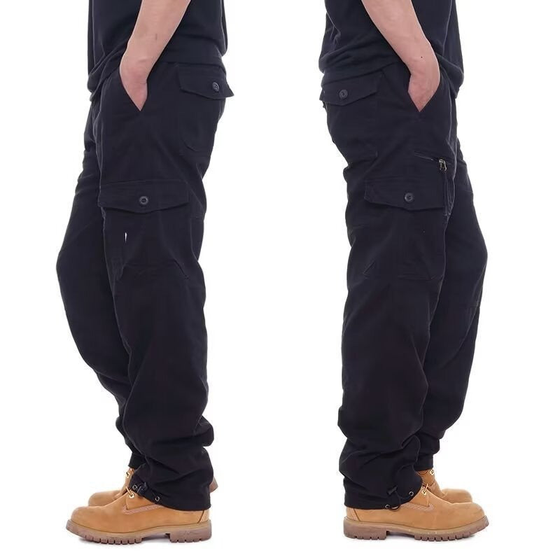 Loose-Fitting Jogger Pants with Straight Leg and Pockets