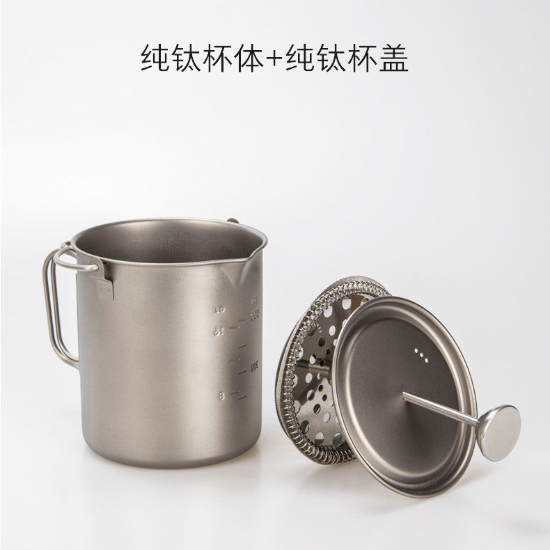 Pure Titanium Espresso Coffee Pot 750ML with Filter