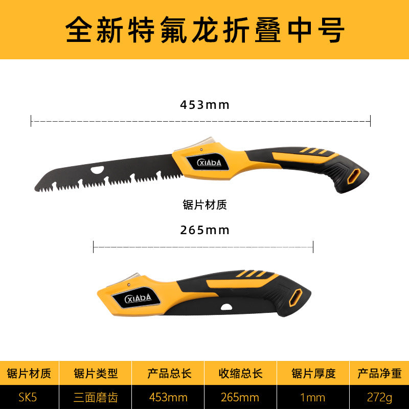 Folding Hand Saw for Woodworking and Outdoor Use