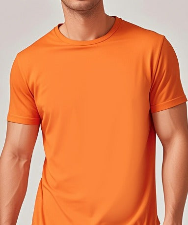 Solid Casual Crewneck T-Shirt — Loose Fit Pure Cotton | Men's Everyday Tee
