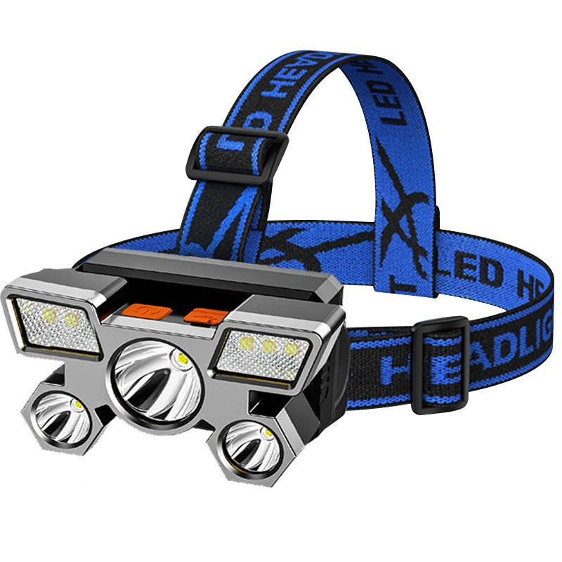 Outdoor USB Rechargeable Headlamp with 5 LEDs