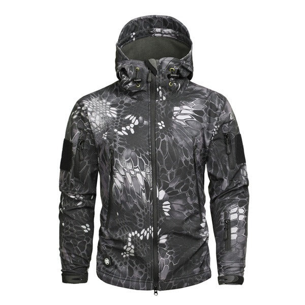 Digital Camouflage Waterproof Breathable Mountaineering Suit