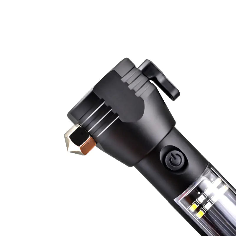 Solar USB Rechargeable LED Flashlight - High-Intensity Outdoor Light with Dual Charging