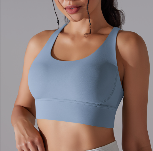 Criss Cross High-Impact Sports Bra for Women - Workout Support Bra
